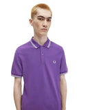 Fred Perry Ανδρικό Polo Twin Tipped M3600-W95 Μωβ