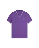 Fred Perry Ανδρικό Polo Twin Tipped M3600-W95 Μωβ