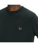 Fred Perry Ανδρικό Πλεκτό Βαμβακερό Pique Stitch Jumper K1309-Q20 Πράσινο