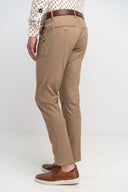 Monte Napoleone Ανδρικό Παντελόνι Chinos 251-61-3650-6102-4 Ταμπά