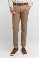Monte Napoleone Ανδρικό Παντελόνι Chinos 251-61-3650-6102-4 Ταμπά