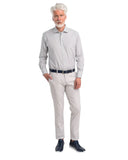 Monte Napoleone Ανδρικό Παντελόνι Chinos 251-61-3650-6102-8 Γκρι