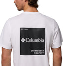 Columbia Ανδρικό T-Shirt Csc Logo Back 2155011-100 Λευκό
