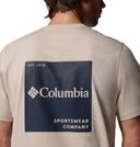 Columbia Ανδρικό T-Shirt Csc Logo Back 2155011-271 Μπεζ