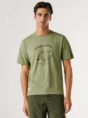 Pepe Jeans Ανδρικό T-shirt Sheldon PM5010313-706 Χακί