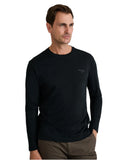 Navy & Green Ανδρική Μακρυμάνικη Μπλούζα 24EY.030/R.1 Black