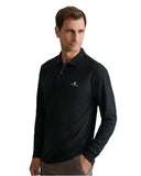Navy & Green Ανδρική Μπλούζα Πόλο Μακρυμάνικη 24GE.500.9 Black
