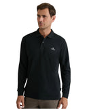 Navy & Green Ανδρική Μπλούζα Πόλο Μακρυμάνικη 24GE.500.9 Black