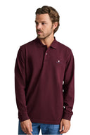 Navy & Green Ανδρική Μπλούζα Πόλο Μακρυμάνικη 24GE.500.9 Dark Bordeaux