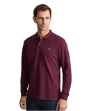 Navy & Green Ανδρική Μπλούζα Πόλο Μακρυμάνικη 24GE.500.9 Dark Bordeaux