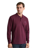 Navy & Green Ανδρική Μπλούζα Πόλο Μακρυμάνικη 24GE.500.9 Dark Bordeaux