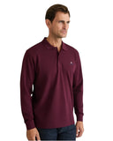 Navy & Green Ανδρική Μπλούζα Πόλο Μακρυμάνικη 24GE.500.9 Dark Bordeaux