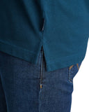 Navy & Green Ανδρική Μπλούζα Πόλο Μακρυμάνικη 24GE.500.9 Dark Petrol