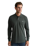 Navy & Green Ανδρική Μπλούζα Πόλο Μακρυμάνικη 24GE.500.9 Deepest Green