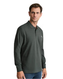 Navy & Green Ανδρική Μπλούζα Πόλο Μακρυμάνικη 24GE.500.9 Deepest Green