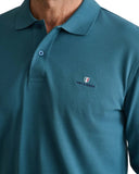 Navy & Green Ανδρική Μπλούζα Πόλο Μακρυμάνικη 24GE.500.9 Deep Ocean
