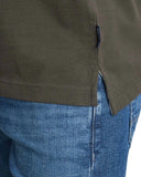 Navy & Green Ανδρική Μπλούζα Πόλο Μακρυμάνικη 24GE.500.9 Moss Brown