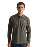 Navy & Green Ανδρική Μπλούζα Πόλο Μακρυμάνικη 24GE.500.9 Olive Brown