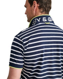 Navy & Green Ανδρική Μπλούζα Πόλο Κοντομάνικη Ριγέ  24GE.944.2 MARINE BLUE/WHITE