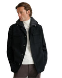 Navy & Green Ανδρικό Υβριδικό Overshirt Jacket 24HS.037-Black
