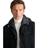 Navy & Green Ανδρικό Υβριδικό Overshirt Jacket 24HS.037-Black