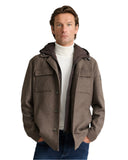 Navy & Green Ανδρικό Υβριδικό Overshirt Jacket 24HS.037-Coffee