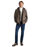 Navy & Green Ανδρικό Υβριδικό Overshirt Jacket 24HS.037-Coffee