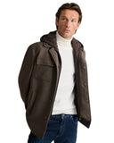 Navy & Green Ανδρικό Υβριδικό Overshirt Jacket 24HS.037-Coffee