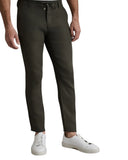 Navy & Green Ανδρικό Παντελόνι Λινό Jogger 24KP.032/JG DARK FOREST GREEN Χακί