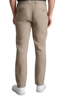 Navy & Green Ανδρικό Παντελόνι Λινό Jogger 24KP.039/JG HUMUS Καφέ
