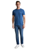 Navy & Green Ανδρικό T-Shirt 24MO.001/P.3  ATLANTIC BLUE Μπλε