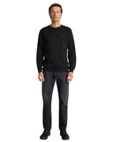 Navy & Green Ανδρικό Φούτερ Jacquard 24MO.028/R Black