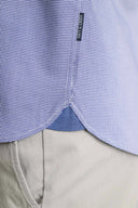 Navy & Green Ανδρικό Πουκάμισο Μακρυμάνικο 24NG.B318/1B.3  Blue/White Μπλε