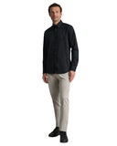 Navy & Green Ανδρικό Πουκάμισο Μακρυμάνικο 24NG.BX220/1B.4 Black Ink Μαύρο