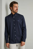 Navy & Green Ανδρικό Πουκάμισο Μακρυμάνικο 24NG.BX220/1B.3 Dark Blue Μπλε
