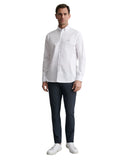 Navy & Green Ανδρικό Πουκάμισο Μακρυμάνικο 24NG.BX220/1B.3 CLEAR WHITE