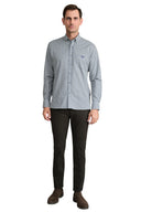 Navy & Green Ανδρικό Πουκάμισο Twill Καρό 24NG.CS90/1B Blue/Green/Off White