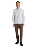 Navy & Green Ανδρικό Πουκάμισο Oxford 24NG.EK077/1B BLUE/GREY/LT BROWN