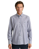 Navy & Green Ανδρικό Πουκάμισο Oxford 24NG.EK077/1B DUSTY BLUE/LT BROWN