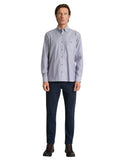 Navy & Green Ανδρικό Πουκάμισο Oxford 24NG.EK077/1B DUSTY BLUE/LT BROWN