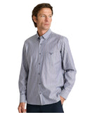 Navy & Green Ανδρικό Πουκάμισο Oxford 24NG.EK077/1B DUSTY BLUE/LT BROWN