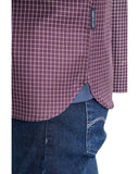 Navy & Green Ανδρικό Πουκάμισο Twill Καρό 24NG.EK088/1B BURGUNDY/BLUE/ICE