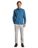 Navy & Green Ανδρικό Πουκάμισο Twill Καρό 24NG.EK088/1B PETROL/BLUE/ICE