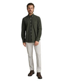 Navy & Green Ανδρικό Πουκάμισο Μακρυμάνικο 24NG.KR130/1B.2 Forest Green Πράσινο