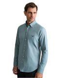 Navy & Green Ανδρικό Πουκάμισο Μακρυμάνικο 24NG.KR130/1B.2 Silver Blue Μπλε