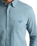 Navy & Green Ανδρικό Πουκάμισο Μακρυμάνικο 24NG.KR130/1B.2 Silver Blue Μπλε