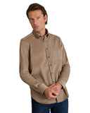 Navy & Green Ανδρικό Πουκάμισο Κοτλέ 24NG.SD146/1B.2 Mashroom Brown