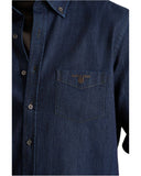 Navy & Green Ανδρικό Πουκάμισο Denim 24NG.SD200/1B.1 Blue Black
