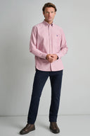 Navy & Green Ανδρικό Πουκάμισο Μακρυμάνικο 24NG.KR130/1B.1 Dusty Rose Ροζ