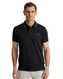 Navy & Green Ανδρική Μπλούζα Πόλο Κοντομάνικη 24TS.004/PL BLACK Μαύρο
